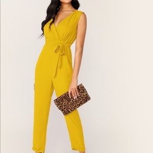 Shein yellow jumpsuit